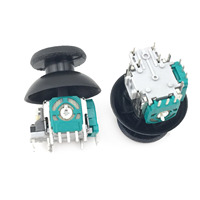 Bevigac 2 sztuk 3D potencjometry czujnik Joystick palce kciuki Thumbsticks Cap śrubokręt dla PS4 Slim Pro kontroler do XBOX One 5